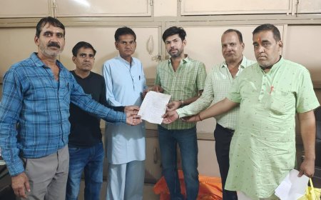 गंगापुर की विभिन्न जनसमस्याओं के समाधान हेतु ज्ञापन सौंपा