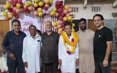 *पूर्व सदर हज यात्री ज़िक्रुद्दीन का किया अभिनंदन*