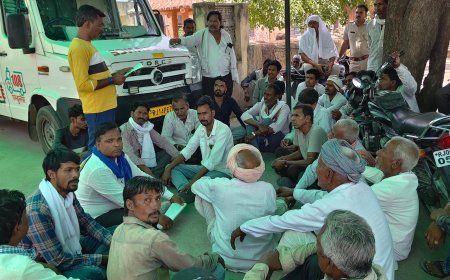 संदिग्ध मौत मामले में न्याय की मांग को लेकर खटीक समाज का प्रदर्शन