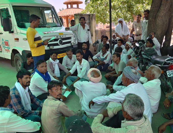 संदिग्ध मौत मामले में न्याय की मांग को लेकर खटीक समाज का प्रदर्शन