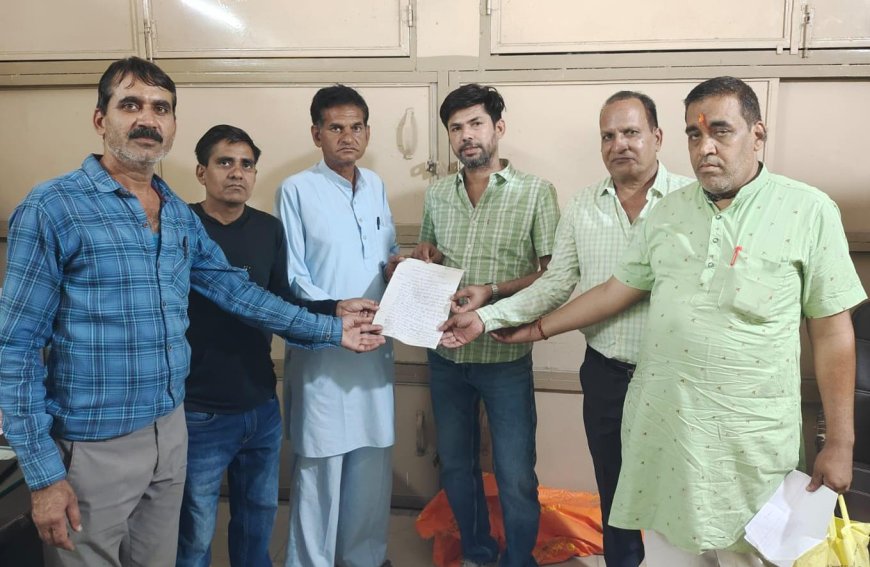 गंगापुर की विभिन्न जनसमस्याओं के समाधान हेतु ज्ञापन सौंपा