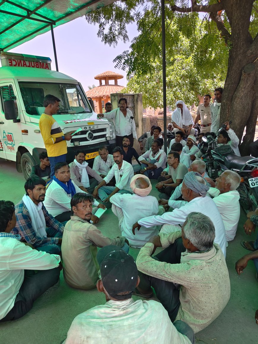 संदिग्ध मौत मामले में न्याय की मांग को लेकर खटीक समाज का प्रदर्शन