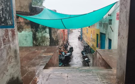 *गुरला में झमाझम बारिश के साथ गिरे ओले, मौसम हुआ सुहाना;