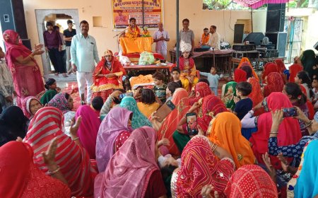 श्रीमद् भागवत कथा में सुनाई बाल कृष्ण की लीलाएं, गोवर्धन पूजा का हुआ वर्णन