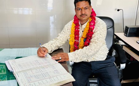 बंशीलाल माली ने अतिरिक्त प्रशासनिक अधिकारी पद पर किया कार्यभार ग्रहण