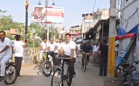 कोटपूतली-बहरोड़ पुलिस ने किया ‘संडे ऑन साइकिल’ अभियान का आयोजन, 500 पुलिसकर्मियों ने भरी हुंकार