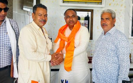 हरियाणा के समाजसेवी पालाराम सैनी का भीलवाड़ा में भव्य स्वागत