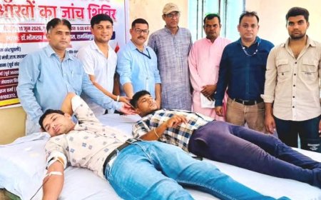 बौद्धिष्ट सीएम वर्मा के प्रथम परिनिर्वाण दिवस पर रक्तदान एवं नेत्र जांच शिविर आयोजित