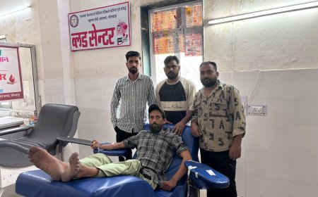 "रक्त की भारी कमी के बीच रक्तमित्र समूह बना संजीवनी: