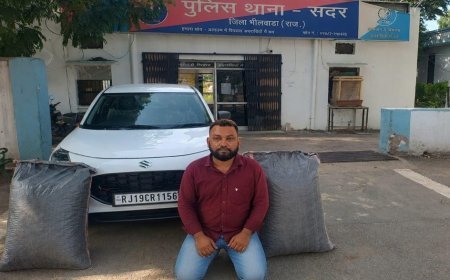 40 किलो 385 ग्राम डोडा चूरा बरामद, स्विफ्ट कार जब्त; एक आरोपी गिरफ्तार